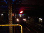 R-142 on the (2) coming in to the express nb platform @ Nevins St due to a G.O.  Photo taken by Brian Weinberg, 12/29/2002. (40k