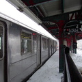 R-62A 1988? @ New Lots Av (3). Photo taken by Brian Weinberg, 02/17/2003. This was the Presidents Day Blizzard of 2003.