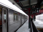 R-62A 1988? @ New Lots Av (3). Photo taken by Brian Weinberg, 02/17/2003. This was the Presidents Day Blizzard of 2003.