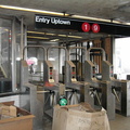 South Ferry (1/9). Station was closed due to 9/11. Photo taken by Brian Weinberg, 6/30/2002.