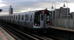 R-143 8180 @ Sutter Av (L). Photo by Brian Weinberg, 11/27/2002. (185k)