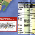 Left side of the SUBWAY SERVICE GUIDE