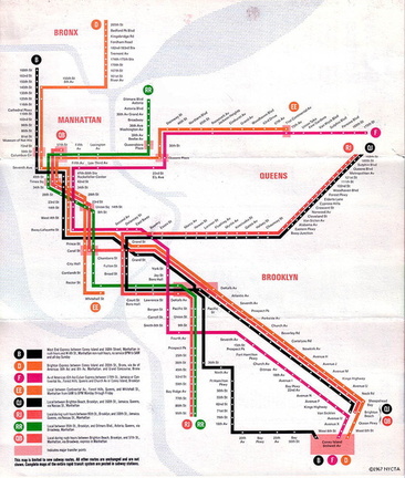 1967 Service Change brochure, map side. Provided by Dan.
