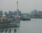 R-32 cars on barge at 207 St Yard