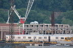 R-32 cars on the barge @ 207 St Yard