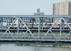 R-62A 1866 and 1867 @ Broadway Bridge