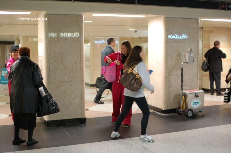 The "PJ Love Patrol" at Penn Station, part of a promotion by NJ TRANSIT and the Greater Philadelphia Tourism Marketing Corporation DSC_3149.jpg