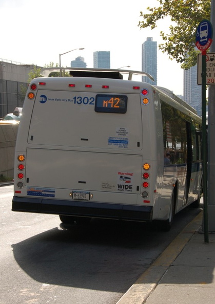 NYCT DesignLine ECO Saver IV 1302 along the M42 route. This was the debut in-service round-trip run for the bus. - NYCT DesignLine ECO Saver IV 1302 along the M42 route. This was the debut in-service round-trip run for the bus. DSC_1309a_800.jpg