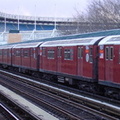 R-33ML 9266 @ 161 St-Yankee Stadium (4). Photo taken by Brian Weinberg, 3/31/2003.