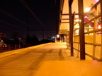 Edison, NJ train station on the NEC. Photo taken by Brin Weinberg, 3/15/2003.