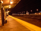 Edison, NJ train station on the NEC. Photo taken by Brin Weinberg, 3/15/2003.