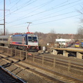 NJT APL46 4600 @ New Brunswick. Photo taken by Brian Weinberg, 3/14/2003.