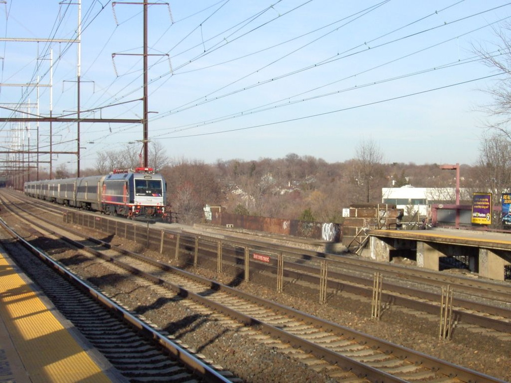 NJT APL46 4600 @ New Brunswick. Photo taken by Brian Weinberg, 3/14/2003.