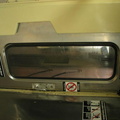 Interior of R-40 4253 @ 59 St-Columbus Circle (B). Note the rubber seal around the storm door window and the lack of a metal fra