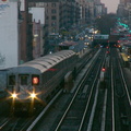 R-62A @ leaving 125 St southbound (1) on the Manhattan Valley viaduct. Photo taken by Brian Weinberg, 4/15/2004.
