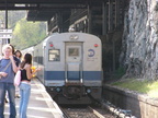 MNR ACMU 1100 series @ Marble Hill (Hudson Line). The days are numbered for these cars. Photo taken by Brian Weinberg, 4/27/2004