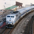 MNR P32AC-DM 221 @ Marble Hill (Hudson Line). Photo taken by Brian Weinberg, 4/27/2004.