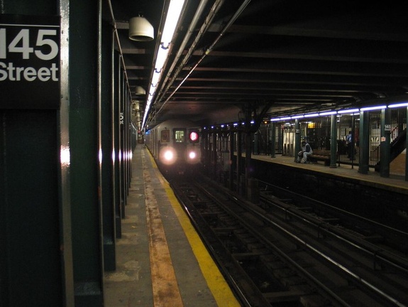 R-62A 1954 @ 145 St (3). This is the last train of R-62A singles on the (3). Photo taken by Brian Weinberg, 5/17/2004.