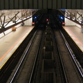 Looking Queenbound along the platform @ Roosevelt Island (F). Photo taken from the mezzanine one level above platform level. Pho