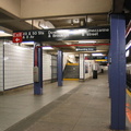 Looking north along the downtown lower level platform @ 50 St (E). Photo taken by Brian Weinberg, 5/30/2004.
