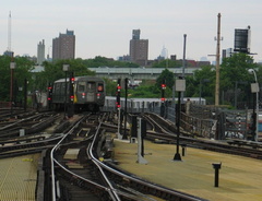 R-68 (D) train leaving @ Coney Island-Stillwell Av. Photo taken by Brian Weinberg, 5/31/2004.