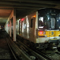 LIRR M-7 7075 @ Flatbush Av Terminal, Track 5. Photo taken by Brian Weinberg, 5/31/2004.