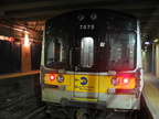 LIRR M-7 7075 @ Flatbush Av Terminal, Track 5. Photo taken by Brian Weinberg, 5/31/2004.