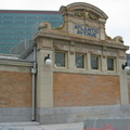 Old headhouse @ Flatbush Av Terminal. It was moved to the middle of the intersection, restored, and is now used as a skylight. P
