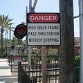 sign @ Old Town station (San Diego). Photo taken by Brian Weinberg, 6/4/2004.