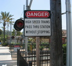sign @ Old Town station (San Diego). Photo taken by Brian Weinberg, 6/4/2004.