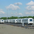 JFK AirTrain #112 @ maintenance yard. Photo taken by Brian Weinberg, 6/3/2004.