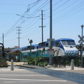 Coaster EMD F59PHI 3002 @ Old Town station (San Diego). Photo taken by Brian Weinberg, 6/4/2004.