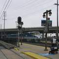 Amtrak California Surfliner EMD F59PHI 464 @ Old Town Transit Center. Photo taken by Brian Weinberg, 6/6/2004.