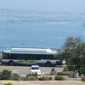 San Diego Transit NF C40LF 1631 @ Point Loma. Photo taken by Brian Weinberg, 6/4/2004.