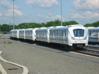 JFK AirTrain #112 @ maintenance yard. Photo taken by Brian Weinberg, 6/3/2004.