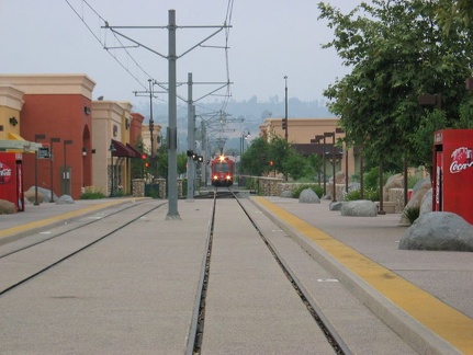 San Diego Trolley Siemens-Duwag LRV #2004 @ Santee Town Center. Photo taken by Brian Weinberg, 6/6/2004.