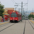 San Diego Trolley Siemens-Duwag LRV #2004 @ Santee Town Center. Photo taken by Brian Weinberg, 6/6/2004.