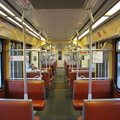 San Diego Trolley Siemens-Duwag LRV #2004 (interior) @ Santee Town Center. Photo taken by Brian Weinberg, 6/6/2004.