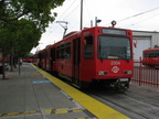 San Diego Trolley Siemens-Duwag LRV #2004 @ 12th-Imperial at the end of the Orange Line. Photo taken by Brian Weinberg, 6/6/2004