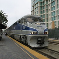 Amtrak California Surfliner EMD F59PHI 459 @ Santa Fe depot. Photo taken by Brian Weinberg, 6/6/2004.