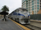 Amtrak California Surfliner EMD F59PHI 459 @ Santa Fe depot. Photo taken by Brian Weinberg, 6/6/2004.