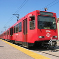 San Diego Trolley Siemens-Duwag LRV #2006 @ Santee Town Center. Photo taken by Brian Weinberg, 6/6/2004.