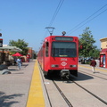 San Diego Trolley Siemens-Duwag LRV #2006 @ Santee Town Center. Photo taken by Brian Weinberg, 6/6/2004.