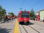 San Diego Trolley Siemens-Duwag LRV #2006 @ Santee Town Center. Photo taken by Brian Weinberg, 6/6/2004.