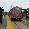 San Diego Trolley Siemens-Duwag LRV #1061 @ Old Town Transit Center (Green Line). Photo taken by Brian Weinberg, 6/6/2004.