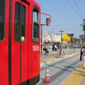 San Diego Trolley Siemens-Duwag LRV #1065 @ San Ysidro/Tijuana (Blue Line). Photo taken by Brian Weinberg, 6/6/2004.