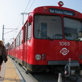 San Diego Trolley Siemens-Duwag LRV #1065 @ San Ysidro/Tijuana (Blue Line). Photo taken by Brian Weinberg, 6/6/2004.