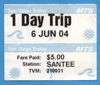 San Diego Trolley &quot;1 Day Trip&quot; unlimited ride pass