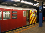 R-33ML 9214 @ 59 St - Columbus Circle (A/B/C/D). Photo taken by Brian Weinberg, 6/29/2003.