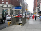 The PATH maintained entrances @ 23 St &amp; 6 Av IND station (F/V). Photo taken by Brian Weinberg, 6/23/2004.
